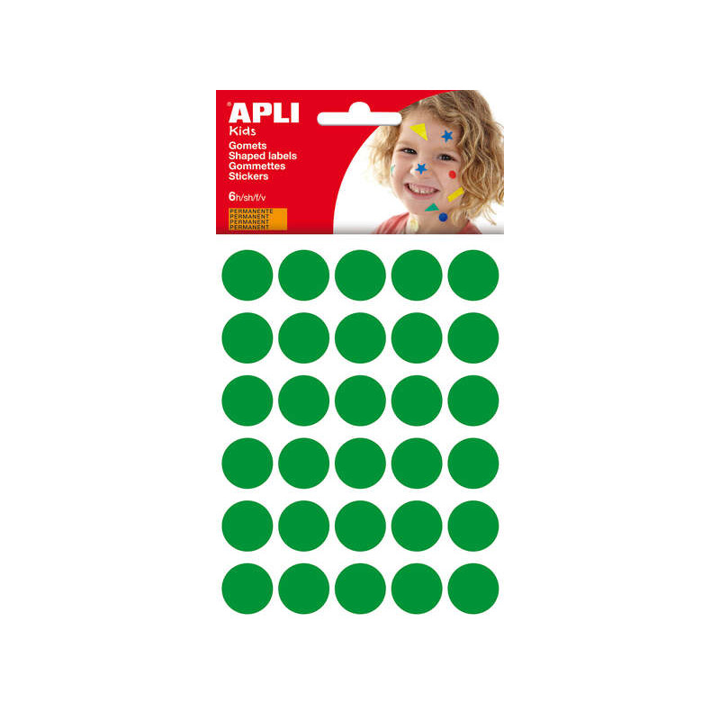 Apli Bolsa de 180 Gomets Redondos Ø 20mm