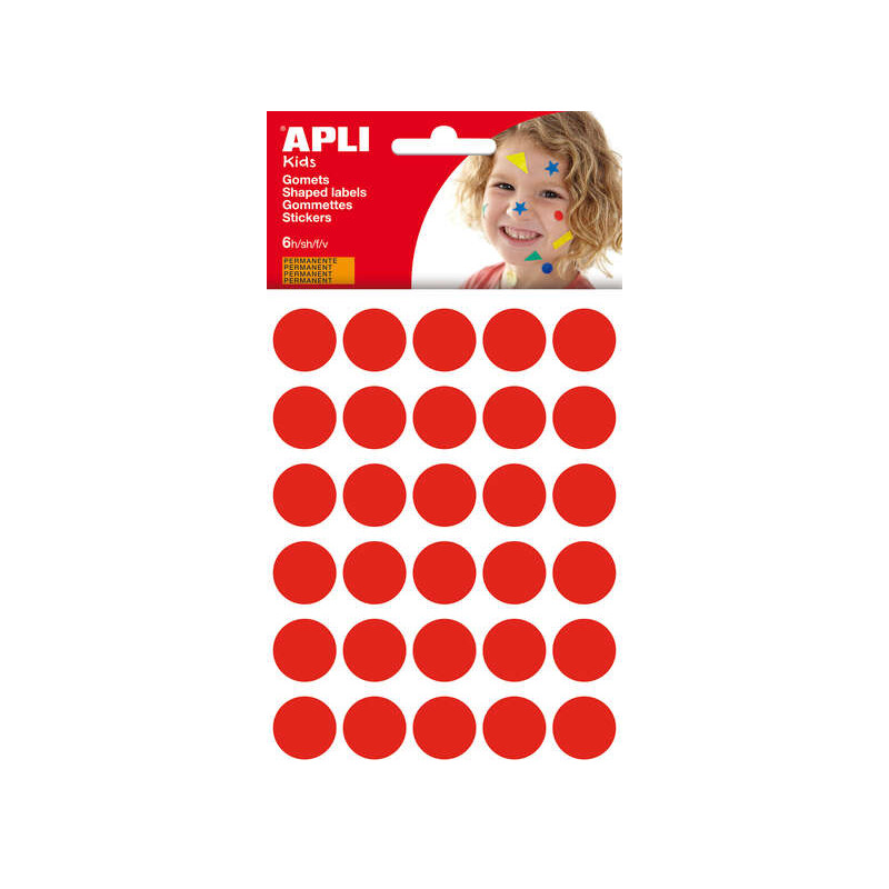 Apli Bolsa de 180 Gomets Redondos Ø 20mm (10u.)