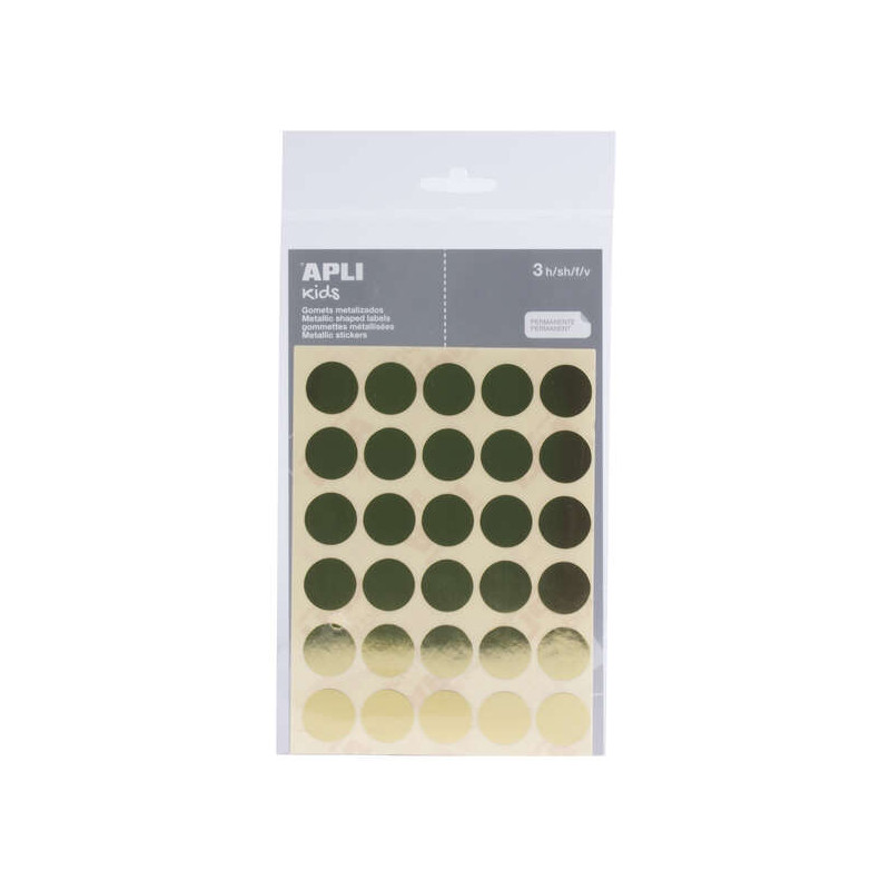 Apli Pack de 90 Gomets Redondos Ø 20mm