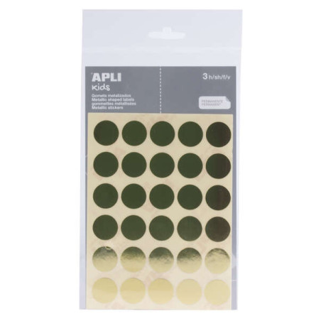 Apli Pack de 90 Gomets Redondos Ø 20mm