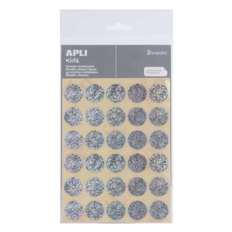 Apli Pack de 90 Gomets Redondos Ø 20mm