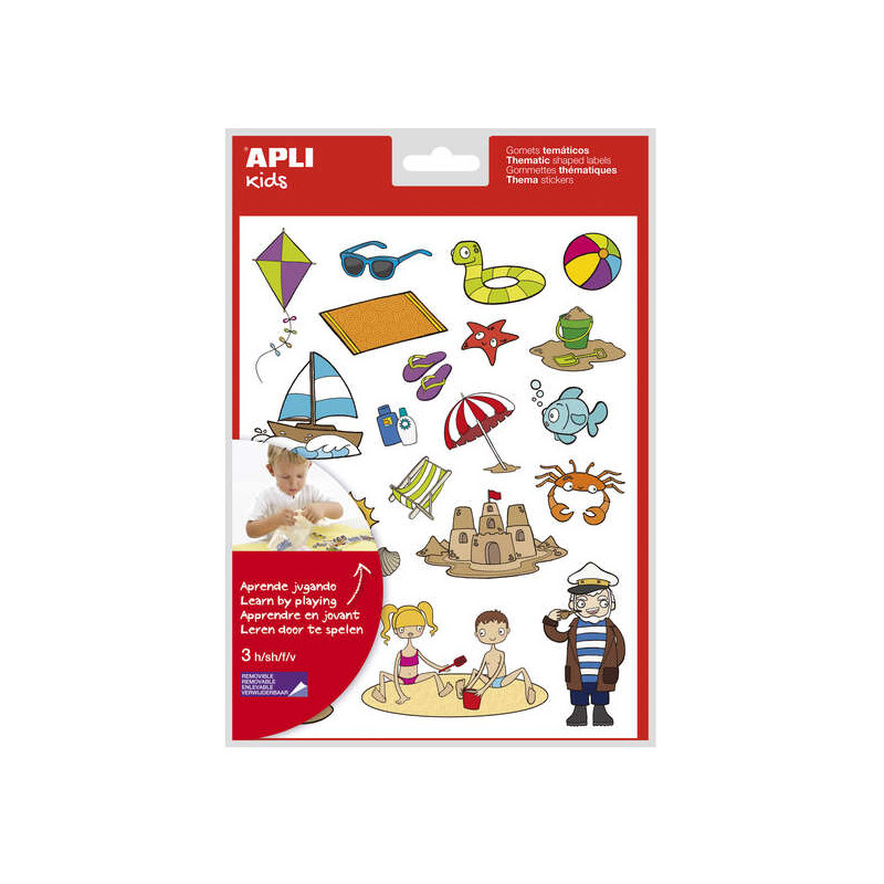 Apli Bolsa de Gomets Tematicos la Playa