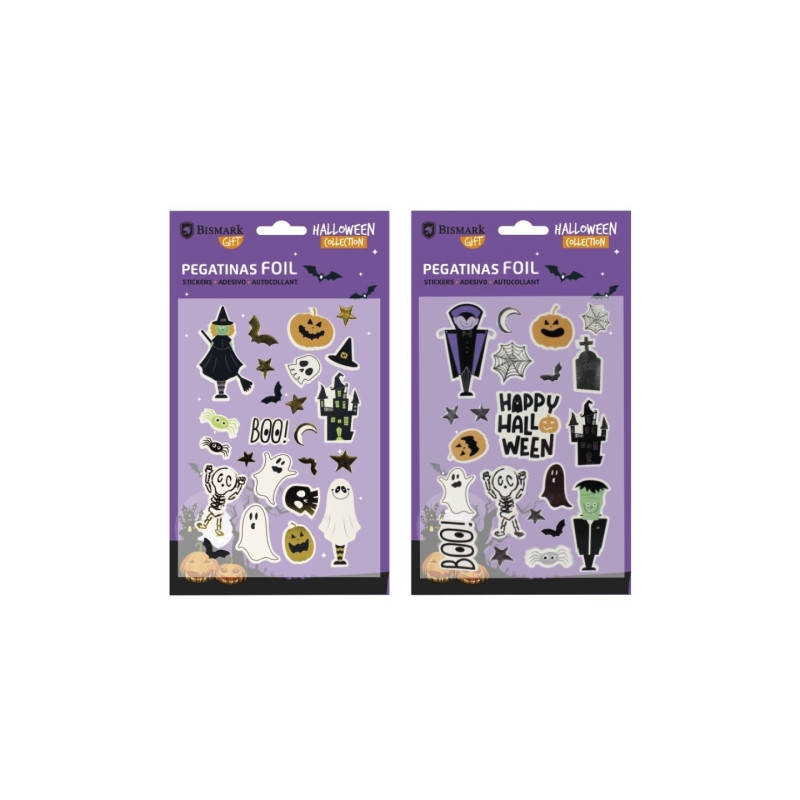 Bismark Pack con Pegatinas para Halloween Foil (24u.)