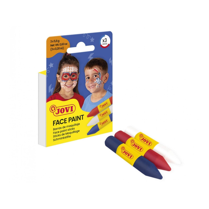 Jovi Face Paint Adventure Pack de 3 Barras de Maquillaje