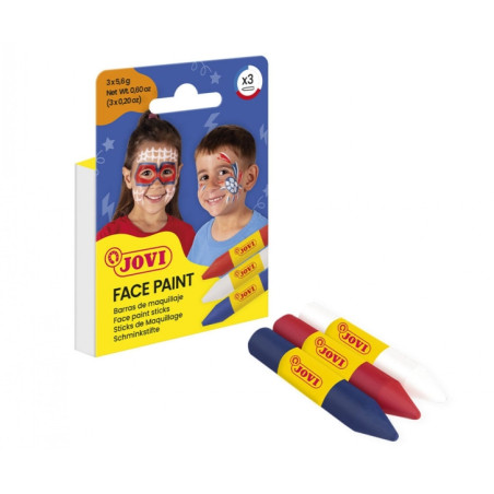 Jovi Face Paint Adventure Pack de 3 Barras de Maquillaje