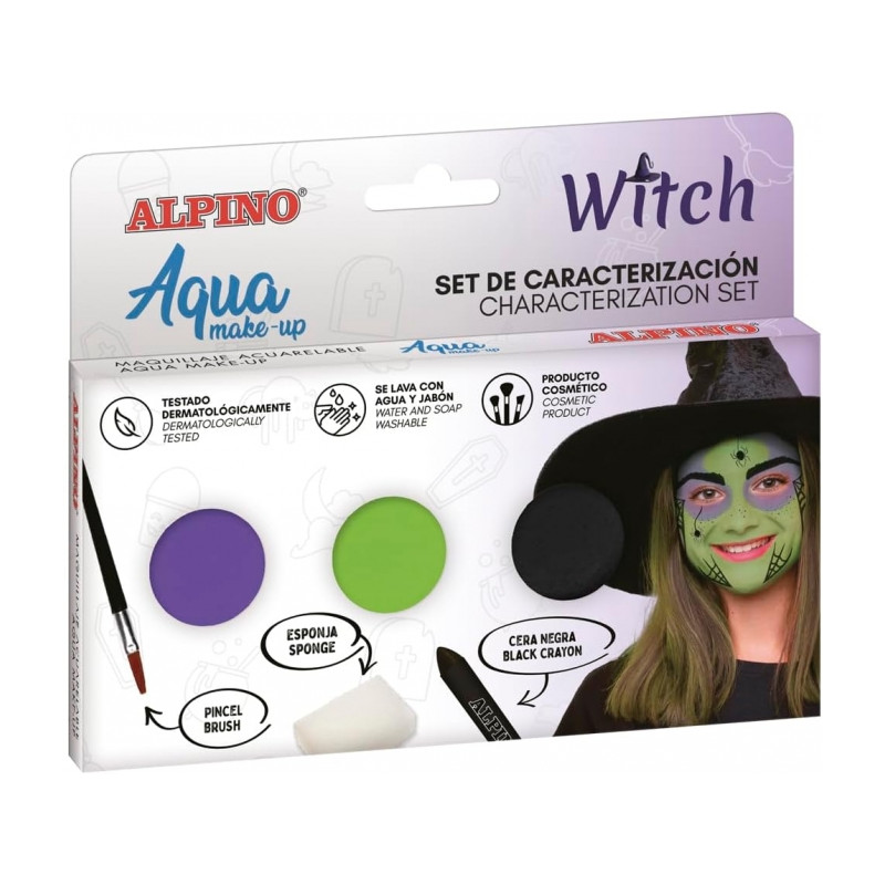 Alpino Aqua Make Up Set de Caracterizacion de Bruja