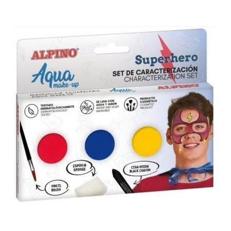 Alpino Aqua Make Up Set de Caracterizacion de Superheroes