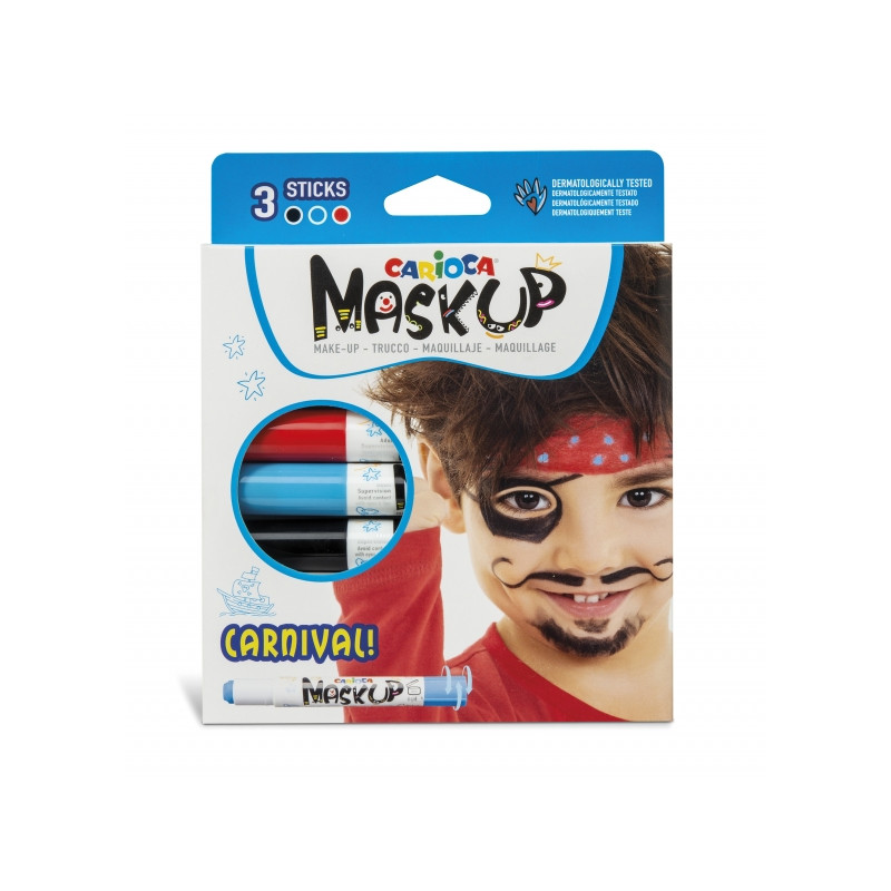 Carioca Mask Up Carnival Pack de 3 Colores para la Piel en Barra