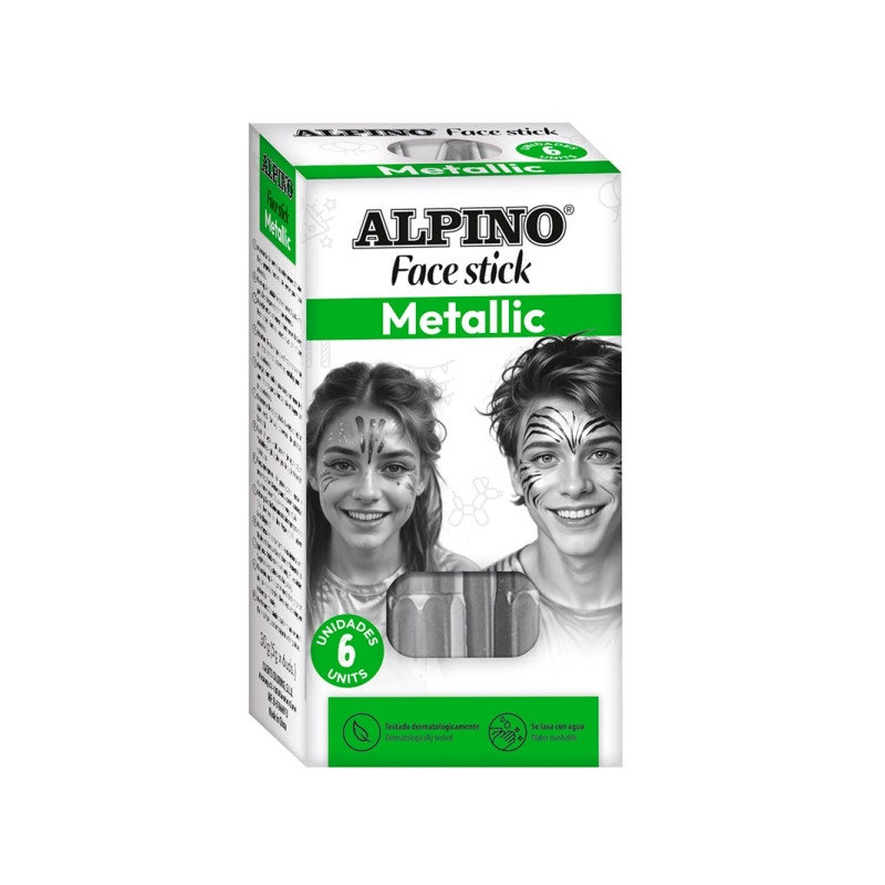 Alpino Fiesta Face Stick Pack con 6 Barritas de Pintura Facial