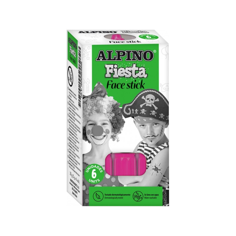Alpino Fiesta Face Stick Pack con 6 Barritas de Pintura Facial