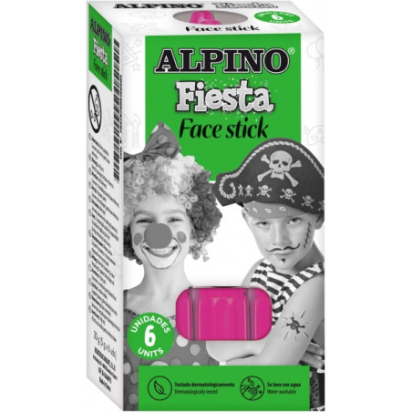 Alpino Fiesta Face Stick Pack con 6 Barritas de Pintura Facial