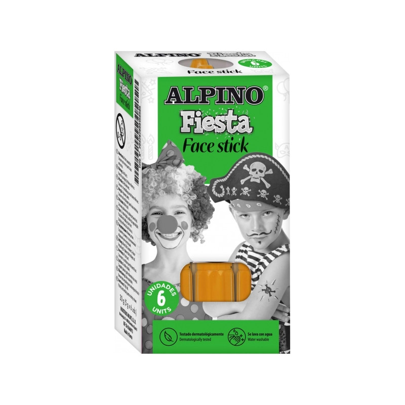 Alpino Fiesta Face Stick Pack con 6 Barritas de Pintura Facial