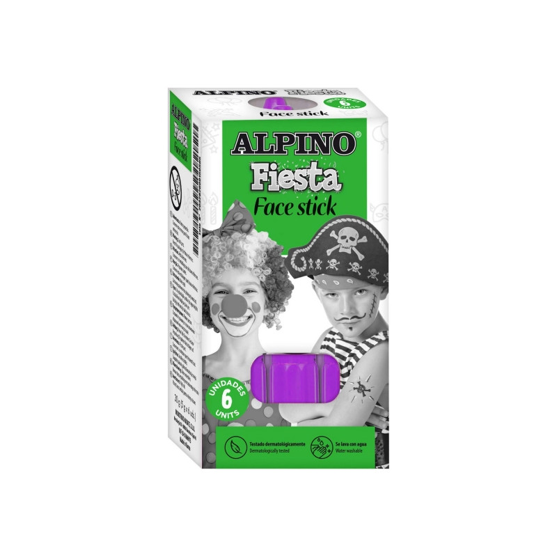 Alpino Fiesta Face Stick Pack con 6 Barritas de Pintura Facial
