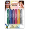 Alpino Fiesta Face Stick Metallic Pack con 6 Barritas de Pintura Facial