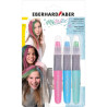 Eberhard Faber Pack de 3 Tizas Metallic para el Cabello + 1 Mini Peine