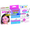 Alpino Fiesta Festival Pack de 4 Botes de Maquillaje Liquido de Diferentes Colores + Pincel + Guia de Ideas