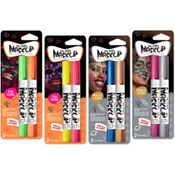 Carioca Mask Up Metallic & Neon Pack de 12 Blisters con 2 Lapices cada Uno