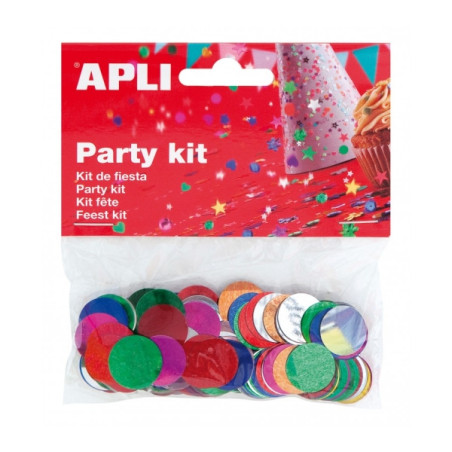 Apli Bolsa de Confeti de Circulos Metalizados