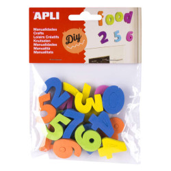 Apli Imanes Goma Eva Numeros 20U