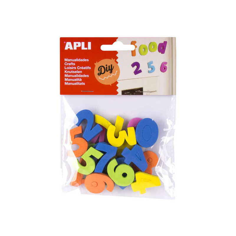 Apli Imanes Goma Eva Numeros 20U