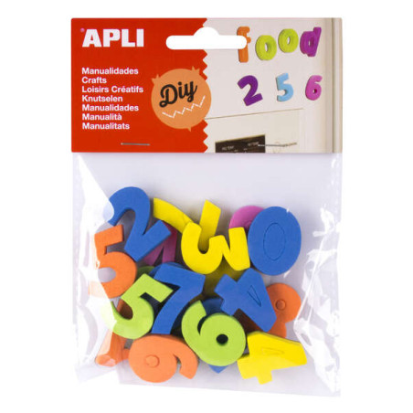 Apli Imanes Goma Eva Numeros 20U