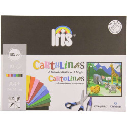 Canson Guarro Minipack de 10 Cartulinas Iris A4+ 185g