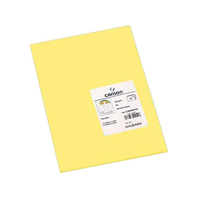 Canson Guarro Pack de 50 Cartulinas Iris A4 de 185g