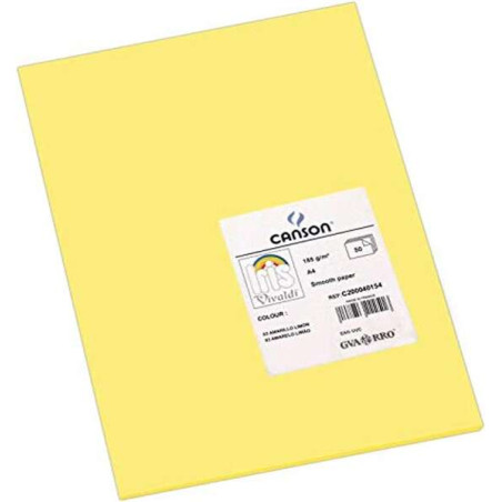 Canson Guarro Pack de 50 Cartulinas Iris A4 de 185g