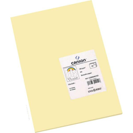 Canson Guarro Pack de 50 Cartulinas Iris A4 de 185g