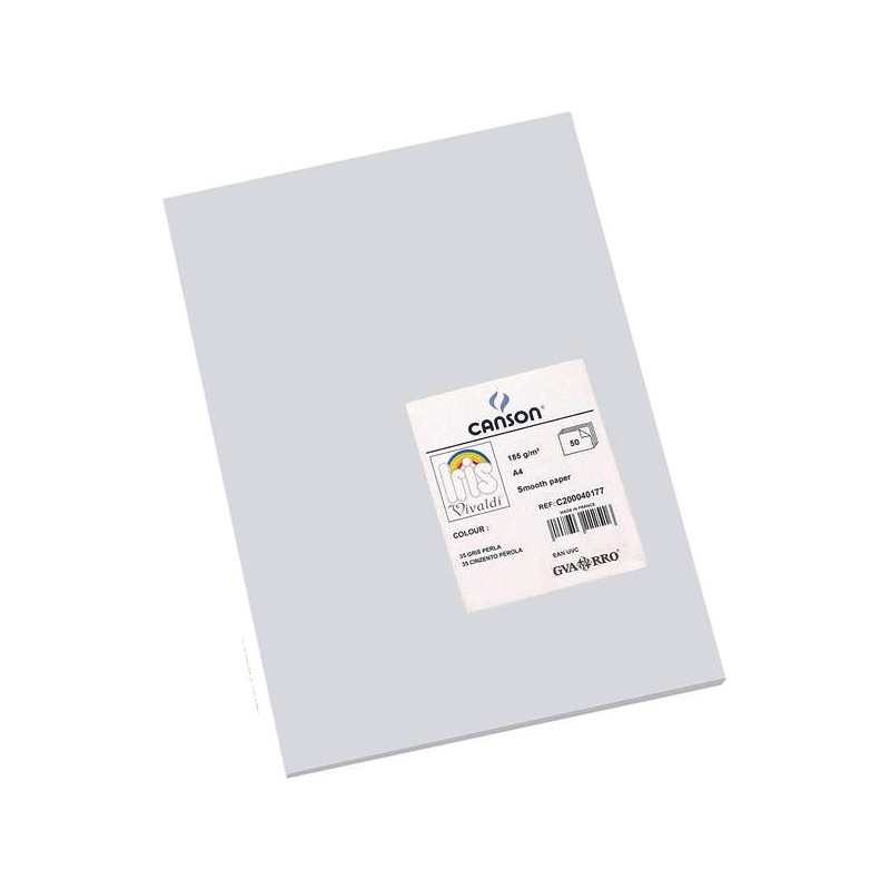 Canson Guarro Pack de 50 Cartulinas Iris A4 de 185g