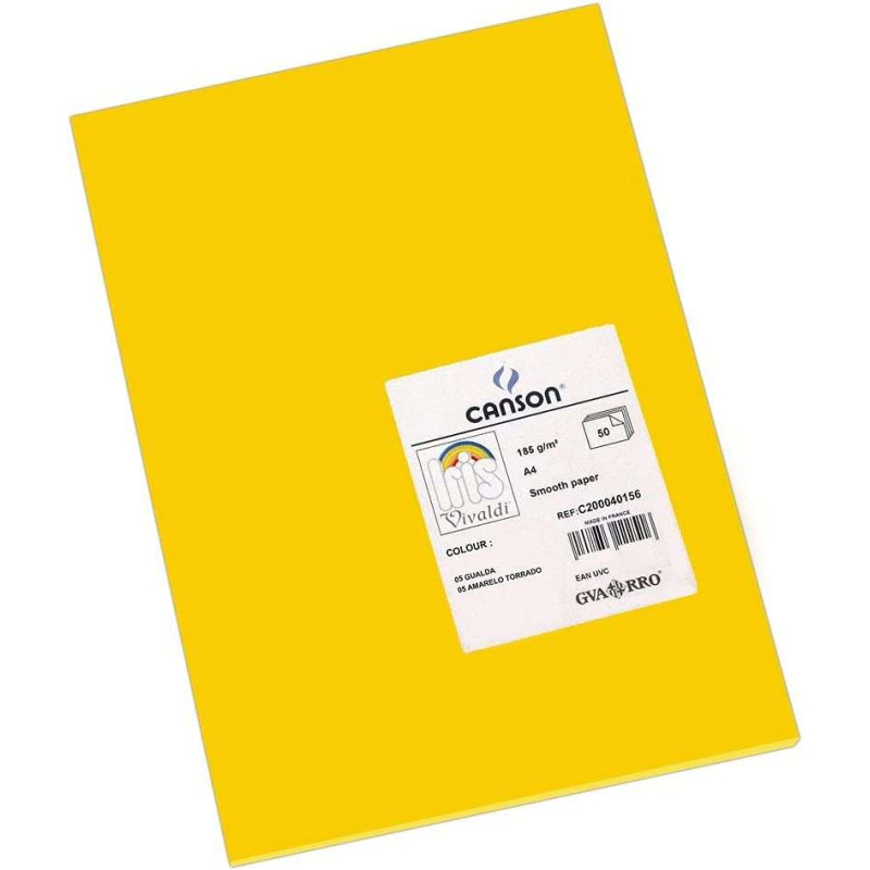 Canson Guarro Pack de 50 Cartulinas Iris A4 de 185g
