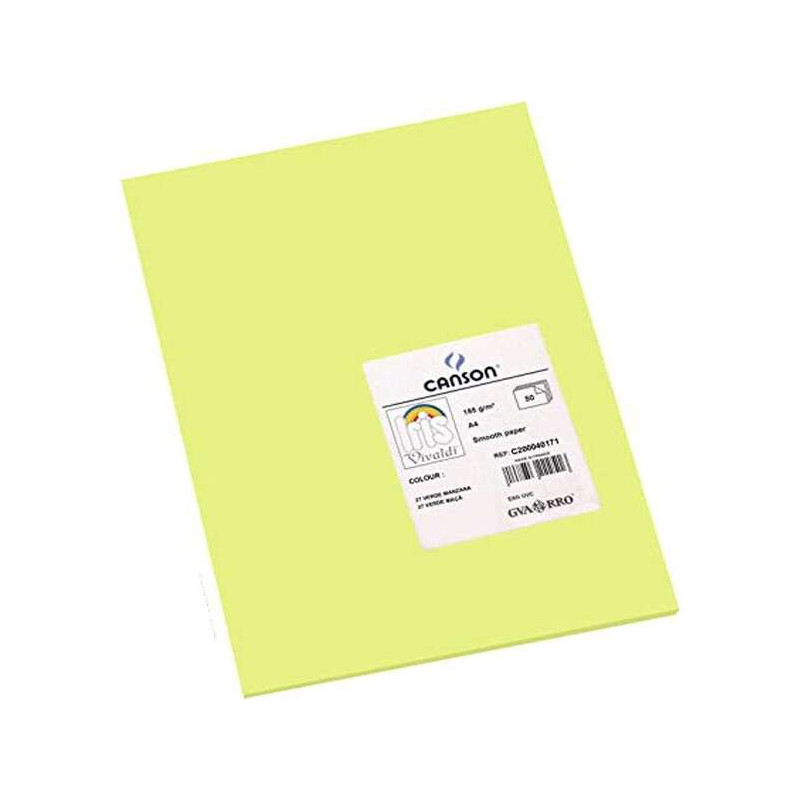 Canson Guarro Pack de 50 Cartulinas Iris A4 de 185g