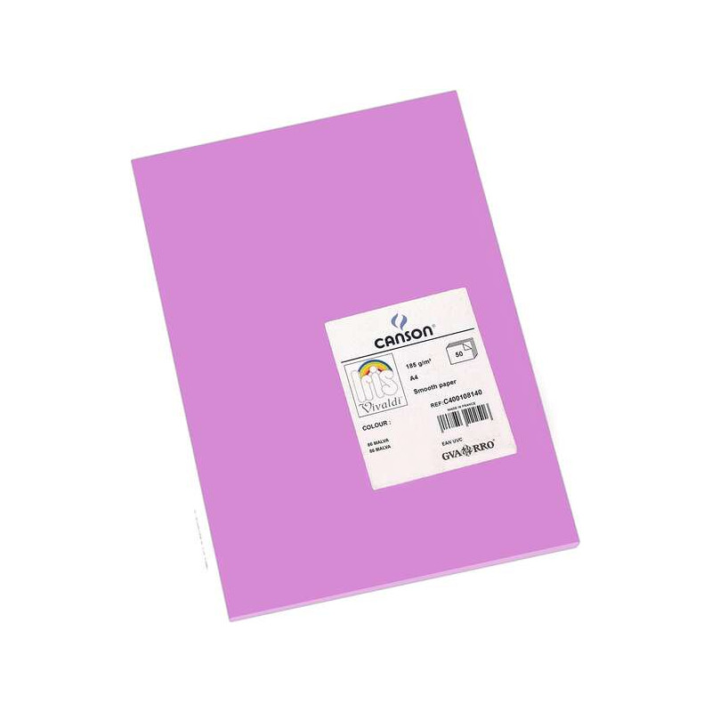 Canson Guarro Pack de 50 Cartulinas Iris A4 de 185g