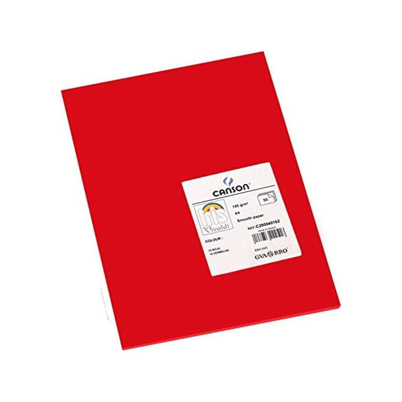 Canson Guarro Pack de 50 Cartulinas Iris A4 de 185g
