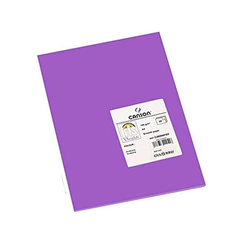 Canson Guarro Pack de 50 Cartulinas Iris A4 de 185g