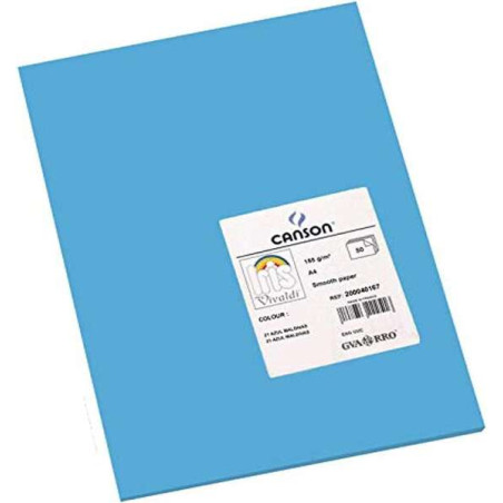 Canson Guarro Pack de 50 Cartulinas Iris A4 de 185g