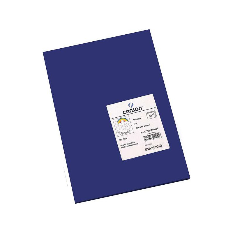 Canson Guarro Pack de 50 Cartulinas Iris A4 de 185g