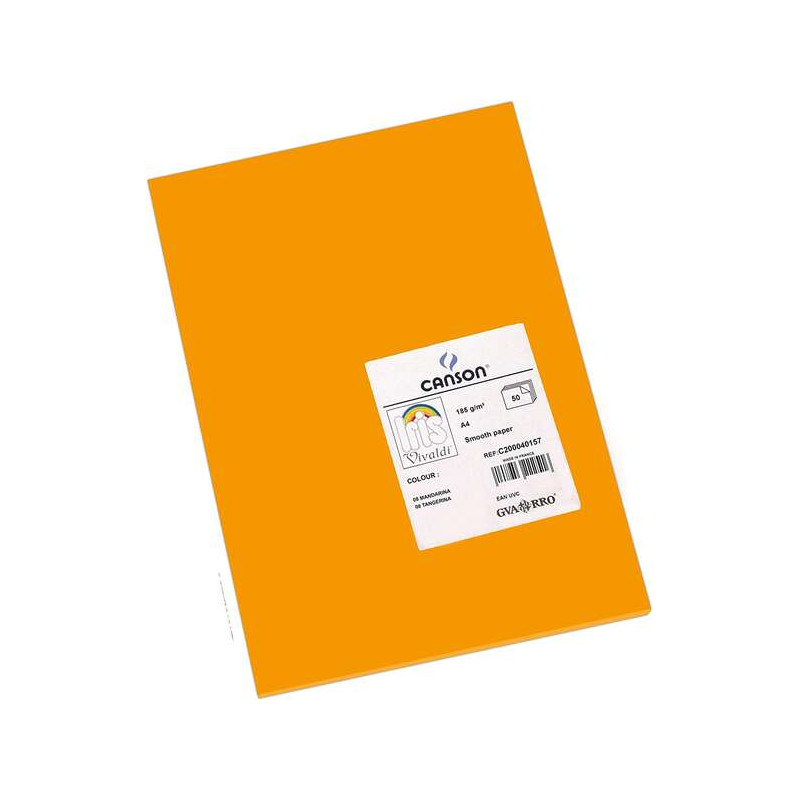Canson Guarro Pack de 50 Cartulinas Iris A4 de 185g