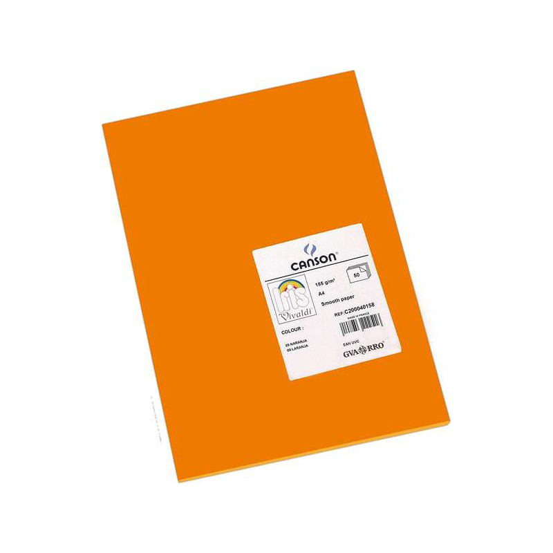 Canson Guarro Pack de 50 Cartulinas Iris A4 de 185g