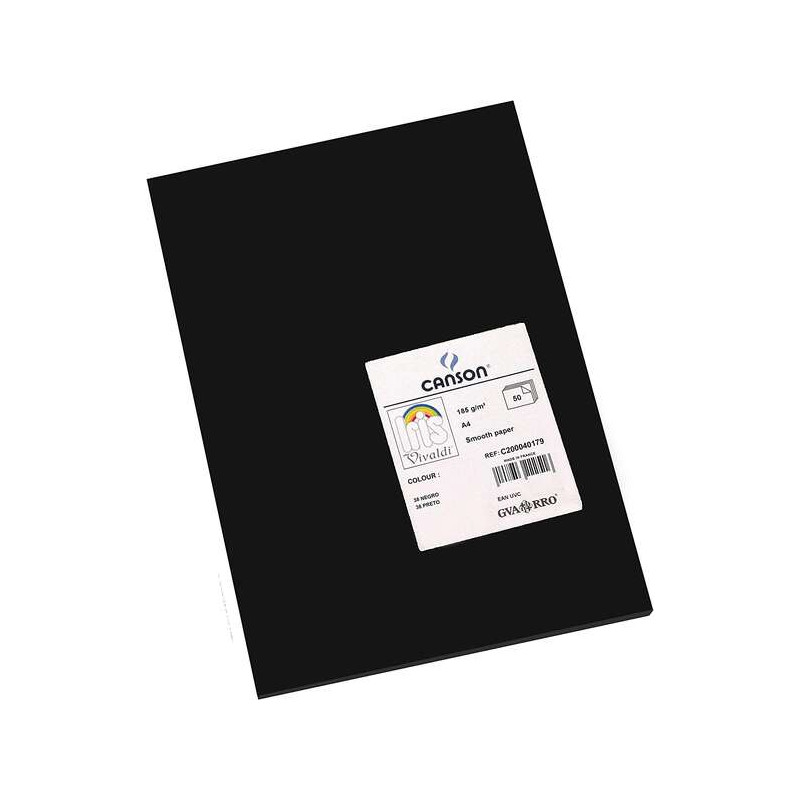 Canson Guarro Pack de 50 Cartulinas Iris A4 de 185g