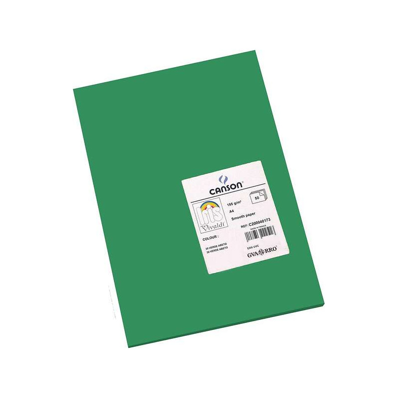 Canson Guarro Pack de 50 Cartulinas Iris A4 de 185g