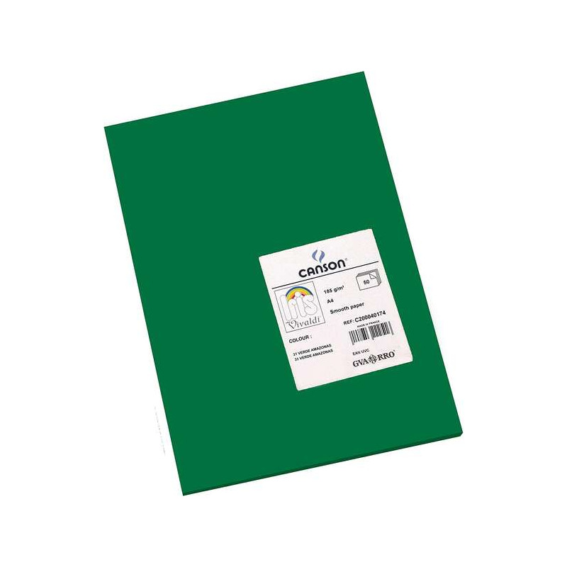 Canson Guarro Pack de 50 Cartulinas Iris A4 de 185g