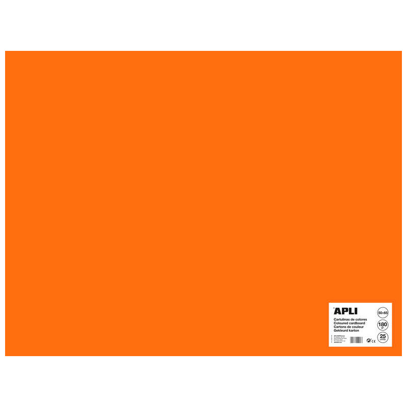 Apli Cartulina 50 x 65cm 170g 25 Hojas