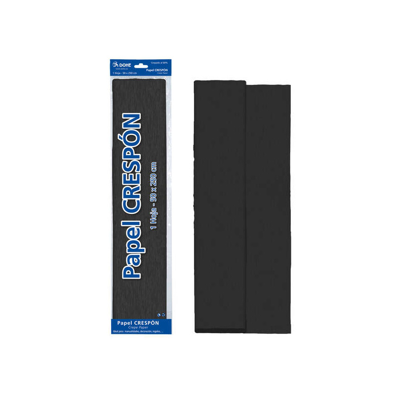 Dohe Papel Crespon de 30g Negro
