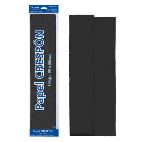 Dohe Papel Crespon de 30g Negro