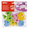 Apli Formas Goma Eva Adhesivas Flores Estampadas 40 U (5u.)