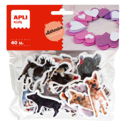 Apli Formas Goma Eva Adhesivas Animales de la Granja 40U (5u.)