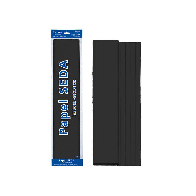 Dohe Papel Seda de 18g Negro