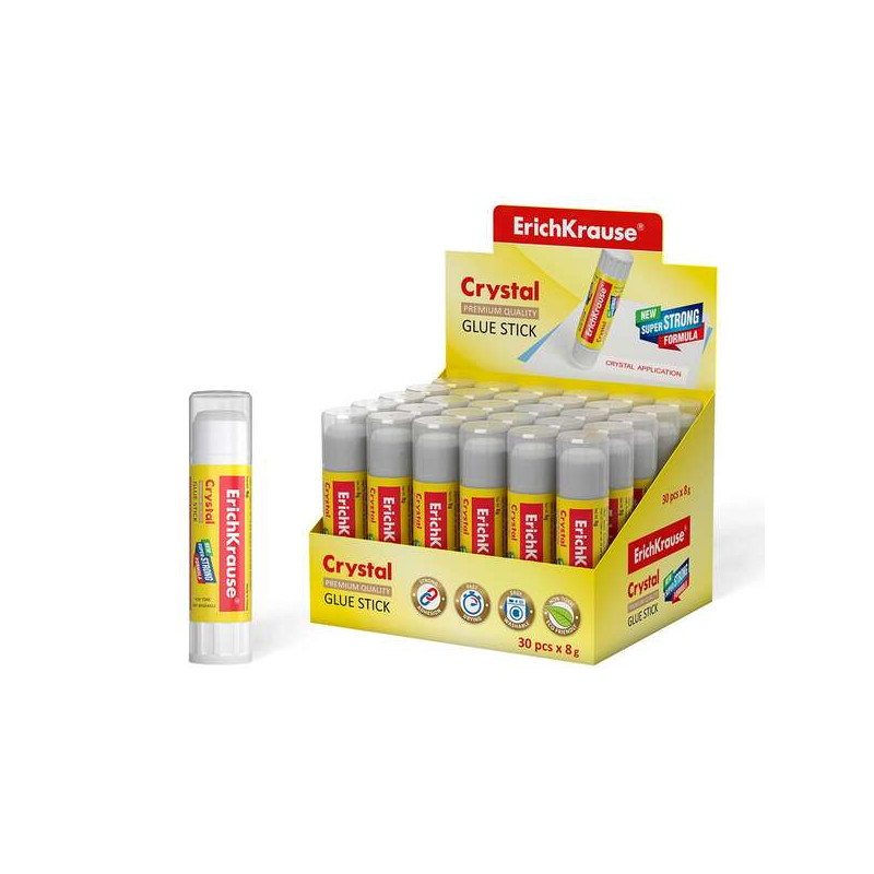 ErichKrause Crystal Pegamento en Barra Super Fuerte 8gr (30u.)