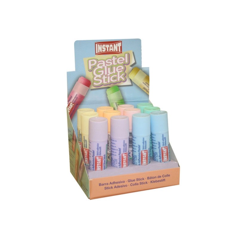 Instant Pastel Barra de Pegamento 20grs (12u.)